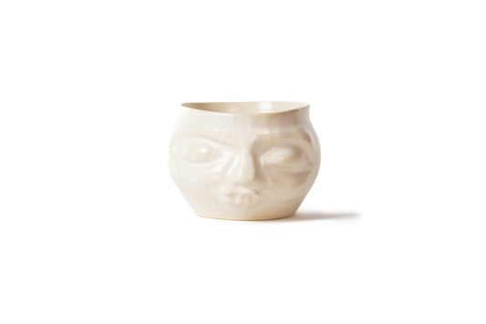 Face Pot - White